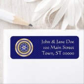 新年のカラーズ差出人住所ラベル ラベル (インサイチュ)