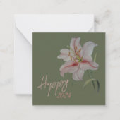 新年のカレンダー ノートカード (正面)