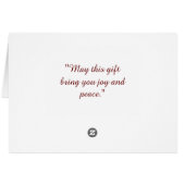 新年のギフトカード：新たなスタート (裏面横)