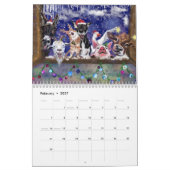 新年のギフトクリスマスデザインカレンダー カレンダー (2月 2027)