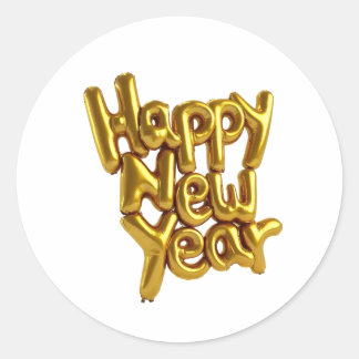 新年のクラシック丸シール ラウンドシール
