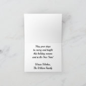 新年のクリスマスおめでとう シーズンカード (内部)