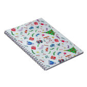 新年のクリスマスの冬 ノートブック (右側)