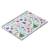 新年のクリスマスの冬 ノートブック (左側)