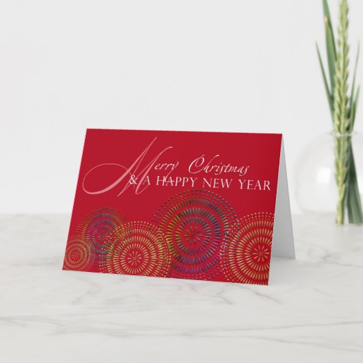 新年のクリスマスの喜び シーズンカード (正面)