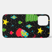 新年のクリスマスツリーは、明るく継ぎ目のない模様 Case-Mate iPhoneケース (裏面 (横))