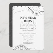 新年のコーディネート灰色の動きの発表 シーズンカード (正面/裏面)