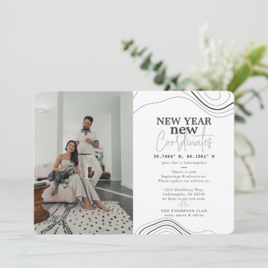 新年のコーディネートPhotoGrayの移動発表 シーズンカード (スタンド正面)