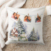 新年のゴールドフォイルフェイクスタイルの休日の写真 クッション (ブランケット)