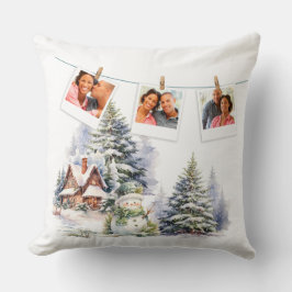 新年のゴールドフォイルフェイクスタイルの休日の写真 クッション