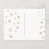 新年のシックなパーソナライズされたはがき シーズンポストカード (裏面)