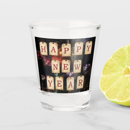 新年のショットグラス ショットグラス (正面)