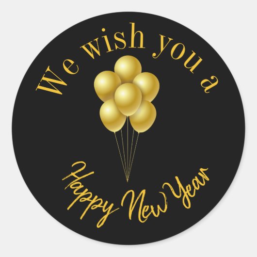 新年のシール ラウンドシール (正面)