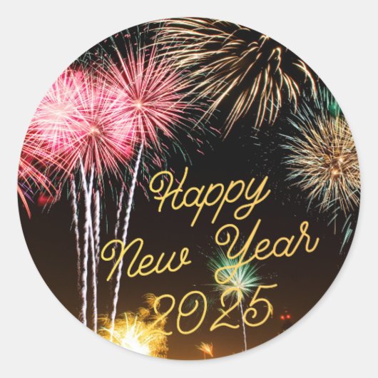 新年のシール ラウンドシール (正面)