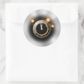 新年のステッカーにカウントダウン ラウンドシール (バッグ)