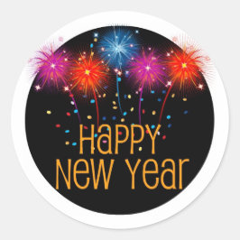 新年のステッカーシート ラウンドシール