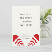 新年のソックスおもしろいレッド シーズンカード (スタンド正面)