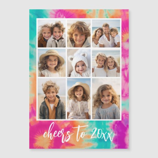 新年のタイダイティール（緑がかった色）70sのVibeへの応援 (正面)