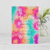 新年のタイダイティール（緑がかった色）70sのVibeへの応援 招待状 (スタンド正面)