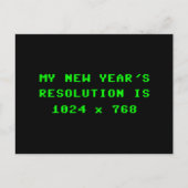 新年のディスプレイ解像度1024x768 シーズンポストカード (正面)