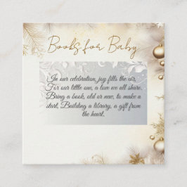 新年のデザイン金ゴールドエレガント赤ちゃんシャワー エンクロージャーカード