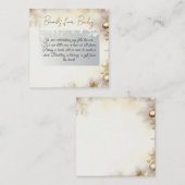 新年のデザイン金ゴールドエレガント赤ちゃんシャワー エンクロージャーカード (正面/裏面)