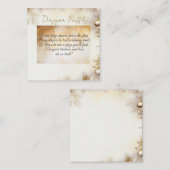 新年のデザイン金ゴールドエレガント赤ちゃんシャワー エンクロージャーカード (正面/裏面)