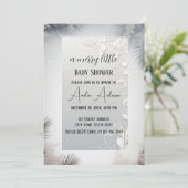 新年のデザイン金ゴールドエレガント赤ちゃんシャワー 招待状 (スタンド正面)