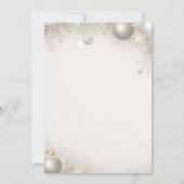 新年のデザイン金ゴールドエレガント赤ちゃんシャワー 招待状 (裏面)