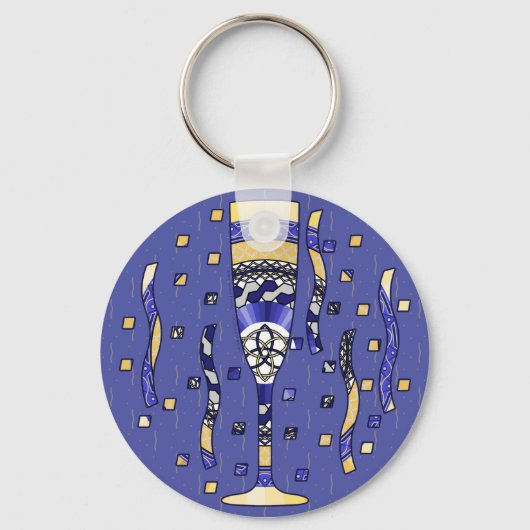 新年のトーストキーチェーン キーホルダー (正面)