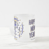 新年のトーストマグ フロストグラスマグカップ (正面左)