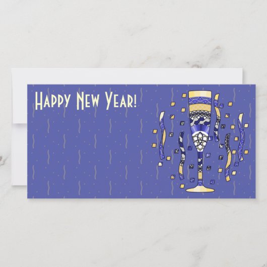 新年のトースト写真カード シーズンカード (正面)