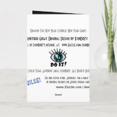 新年のドラゴン シーズンカード (裏面)