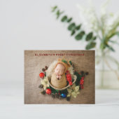 新年のハガキと写真のベビー シーズンポストカード (スタンド正面)