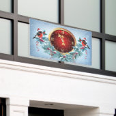 新年のバナー 横断幕 (ビルの外側)