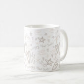 新年のパターン コーヒーマグカップ (正面右)