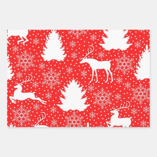 新年のパターン ラッピングペーパーシート (正面)