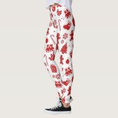 新年のパターン レギンス (左)