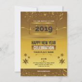 新年のパーティの招待状のフライヤ 招待状 (正面)