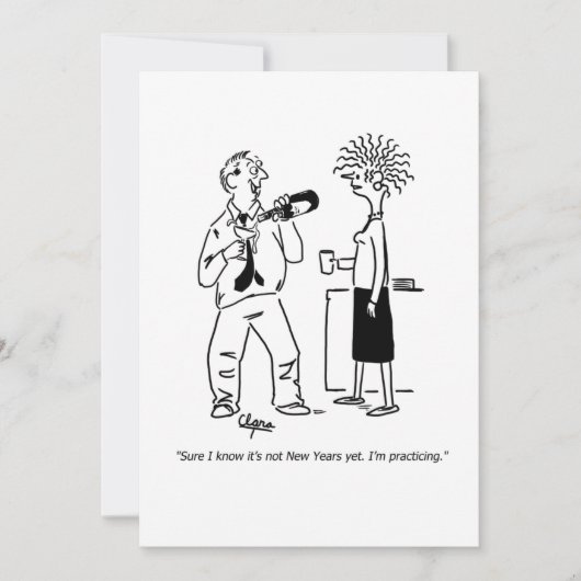 新年のパーティの招待状 招待状 (正面)