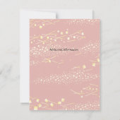 新年のパーティの招待状 招待状 (裏面)