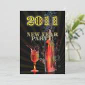 新年のパーティの招待状 招待状 (スタンド正面)