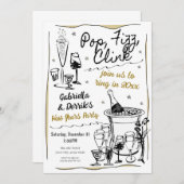 新年のパーティの招待状 招待状 (正面/裏面)