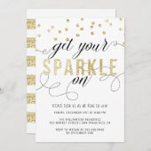 新年のパーティの招待状 招待状 (正面/裏面)