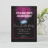 新年のパーティーとお祭り 招待状 (スタンド正面)