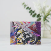 新年のパーティーの帽子および吹流し シーズンポストカード (スタンド正面)