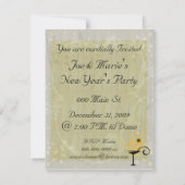 新年のパーティーへの招待 招待状 (裏面)