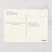 新年のパーティーカクテル水の色の事前対応 ポストカード (裏面)