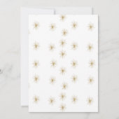 新年のパーティースモダンターホリデーパーティー 招待状 (裏面)