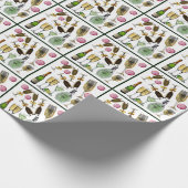 新年のパーティー工芸品ワインカクテルドリンク ラッピングペーパー (角)